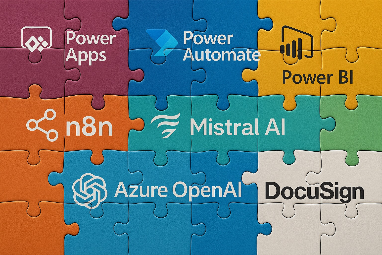 Puzzle pieces representing custom solutions